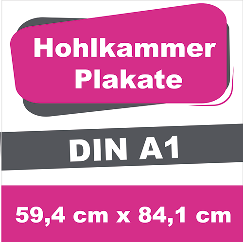 Wahlplakat-/Event-/Zirkusplakat - DIN A1 - Hohlkammerplakate